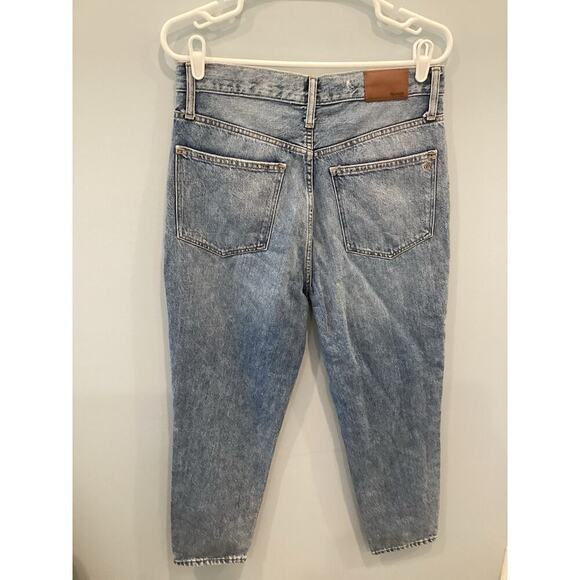 Madewell The Mom Jean Womens 28 Classic Preppy Light Wash Crop Denim Gorpcore - Picture 5 of 11